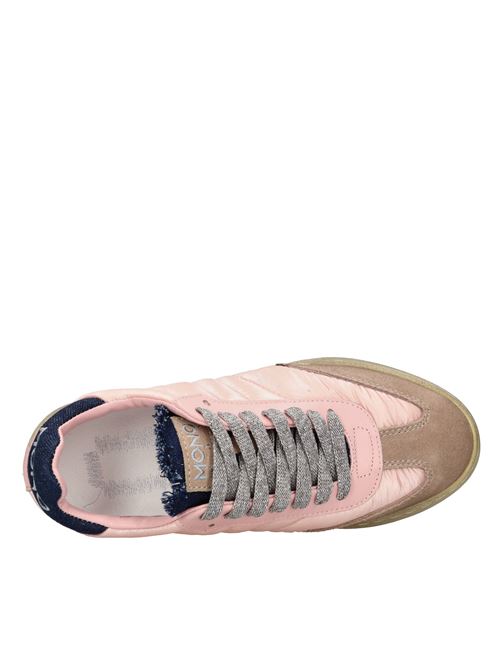 Leather and fabric sneakers MONO WAY | JIHA DONNA DENIMROSA-BEIGE-JEANS